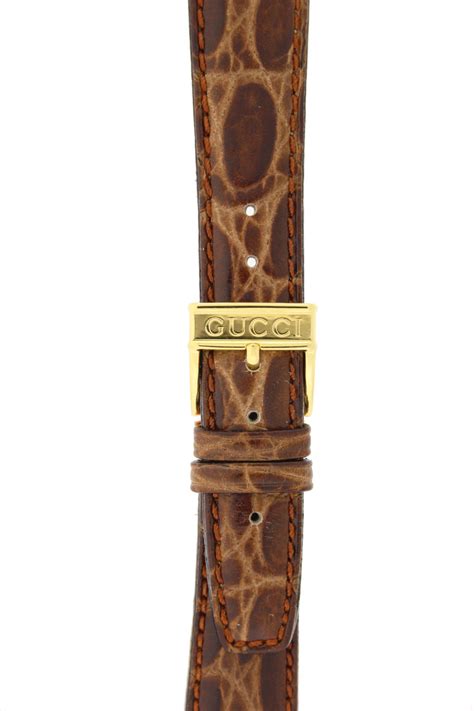 authentic gucci 3001 18mm brown watch band|genuine gucci watch straps.